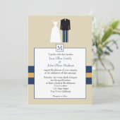 Uitnodiging voor bruiloft (Staand voorkant)