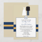 Uitnodiging voor bruiloft (Voorkant / Achterkant)