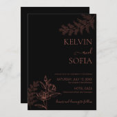 Uitnodiging voor bruiloft (Voorkant / Achterkant)