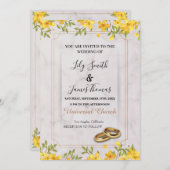 Uitnodiging voor bruiloft (Voorkant / Achterkant)