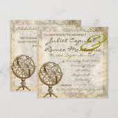 Uitnodiging voor  bruiloft (Voorkant / Achterkant)