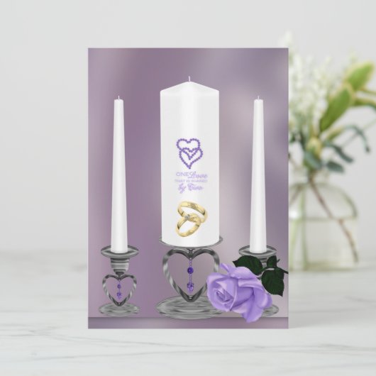 Uitnodiging voor bruiloft (Staand voorkant)