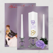 Uitnodiging voor bruiloft (Voorkant / Achterkant)