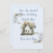 Uitnodiging voor bruiloft (Voorkant / Achterkant)