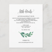 Uitnodiging voor bruiloft - bijsluitingskaart, kaa informatiekaartje (Voorkant)