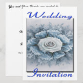 Uitnodiging voor bruiloft Boeket van bloemen (Voorkant / Achterkant)