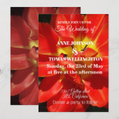 Uitnodiging voor bruiloft, botanische foto (Voorkant / Achterkant)