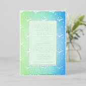 Uitnodiging voor bruiloft brunch met eigen tekst e (Staand Voorkant)