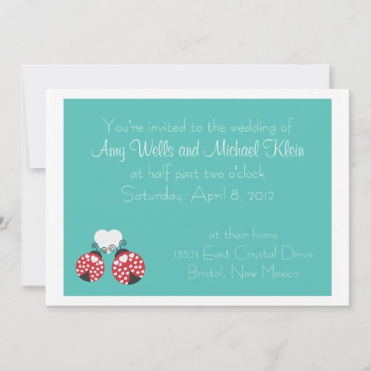 Uitnodiging voor bruiloft - Casual (Voorkant)