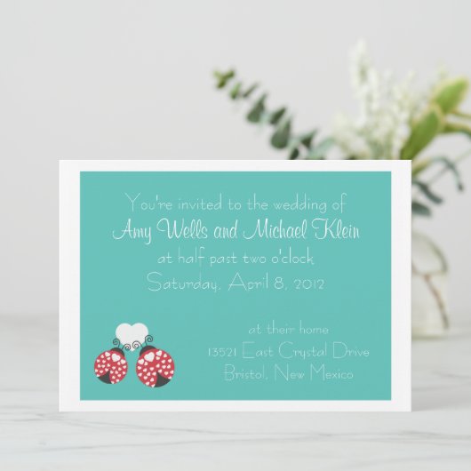 Uitnodiging voor bruiloft - Casual (Staand voorkant)