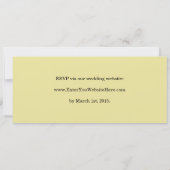 Uitnodiging voor bruiloft (concertkaartje gestouwd (Achterkant)