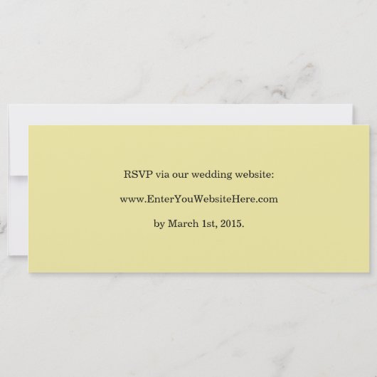 Uitnodiging voor bruiloft (concertkaartje gestouwd (Achterkant)