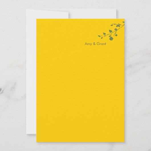 Uitnodiging voor bruiloft - Een geweldige peren (Voorkant)