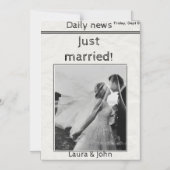 Uitnodiging voor bruiloft en feesten magnetische uitnodiging (Voorkant)