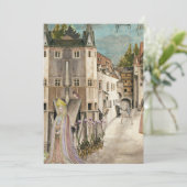 Uitnodiging voor bruiloft Fantasy Wedding (Staand voorkant)