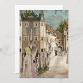 Uitnodiging voor bruiloft Fantasy Wedding (Voorkant / Achterkant)