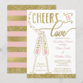 Uitnodiging voor bruiloft, Faux Glitter/Folie