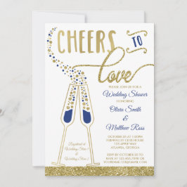 Uitnodiging voor bruiloft, Faux Glitter/Folie