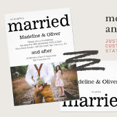 Uitnodiging voor bruiloft Foto Moderne Uitnodiging