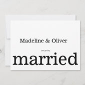 Uitnodiging voor bruiloft Foto Moderne Uitnodiging (Achterkant)