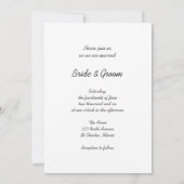 Uitnodiging voor bruiloft in Bride en Tractor Coun (Achterkant)