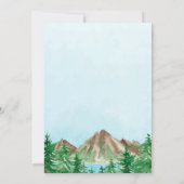 Uitnodiging voor bruiloft in het bergmeer (Achterkant)