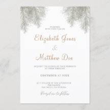 Uitnodiging voor bruiloft in het woud-bruiloft