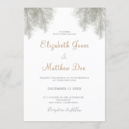 Uitnodiging voor bruiloft in het woud-bruiloft