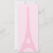  uitnodiging voor bruiloft in Parijs (Achterkant)