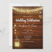 Uitnodiging voor bruiloft in Rustic Country Weddin (Voorkant)