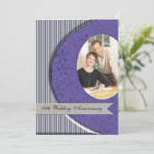 Uitnodiging voor bruiloft Jubileum (Staand voorkant)