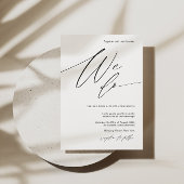 Uitnodiging voor bruiloft met Elegant Kalligrafie