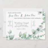 Uitnodiging voor bruiloft met Griekenland (Voorkant)