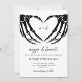 Uitnodiging voor bruiloft met halloween, Gothic We (Voorkant)