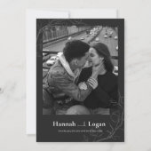 Uitnodiging voor bruiloft met halloween, Gothic We (Achterkant)