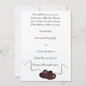 Uitnodiging voor bruiloft met handen (Achterkant)