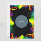 Uitnodiging voor bruiloft met kleurmelodie (Achterkant)