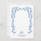 Uitnodiging voor bruiloft met Monogrammed Arch Del (Achterkant)