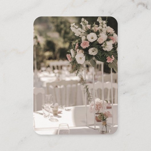 Uitnodiging voor bruiloft met QR-code RSVP Informatiekaartje (Achterkant)