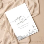 Uitnodiging voor bruiloft Minimalist Boho Floral n