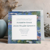 Uitnodiging voor bruiloft / Monet's Waterlelies