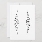 Uitnodiging voor bruiloft na Buck And Doe (Achterkant)