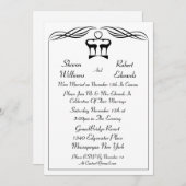 Uitnodiging voor bruiloft na Buck And Doe (Voorkant / Achterkant)