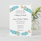 Uitnodiging voor bruiloft ontvangen door ouders va (Staand voorkant)