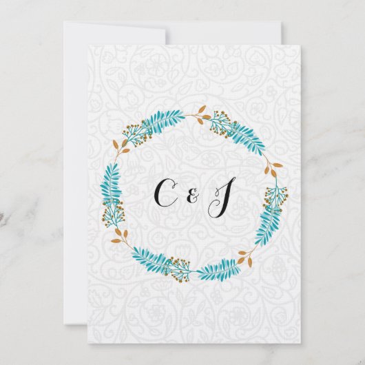 Uitnodiging voor bruiloft ontvangen door ouders va (Achterkant)