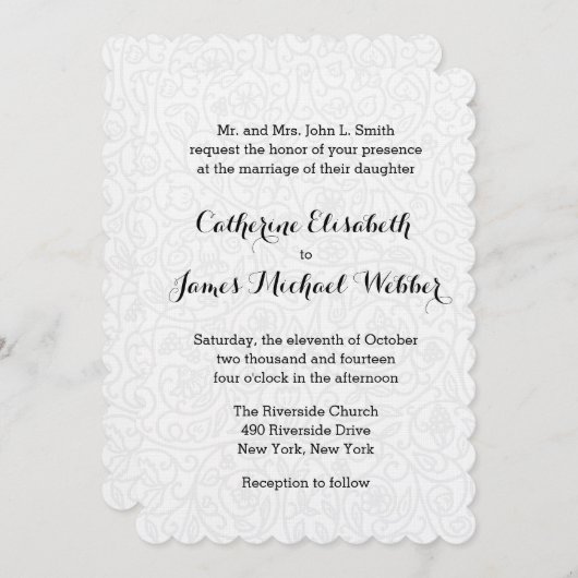 Uitnodiging voor bruiloft ontvangen door ouders va (Voorkant / Achterkant)