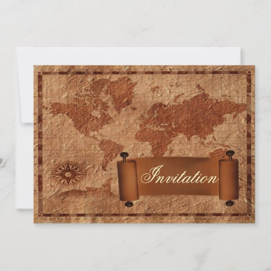  uitnodiging voor bruiloft op bestemming (Voorkant)