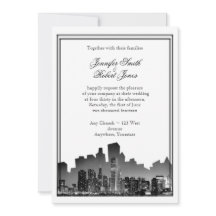 Uitnodiging voor bruiloft op bestemming Chicago
