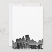 Uitnodiging voor bruiloft op bestemming Chicago (Achterkant)