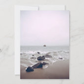 Uitnodiging voor bruiloft op het strand van Seasca (Achterkant)